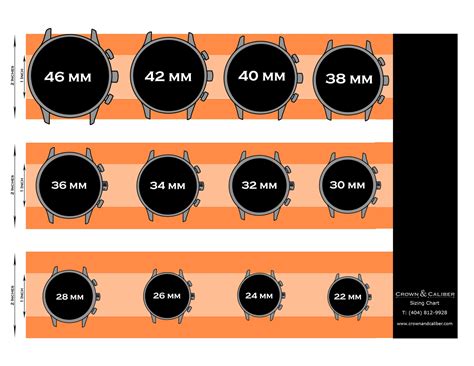 rolex bezel size chart.